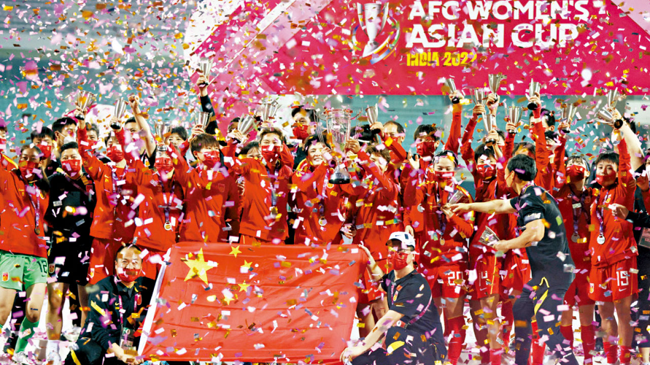 中國女足3：2逆轉戰勝韓國女足奪得亞洲盃冠軍(路透社)