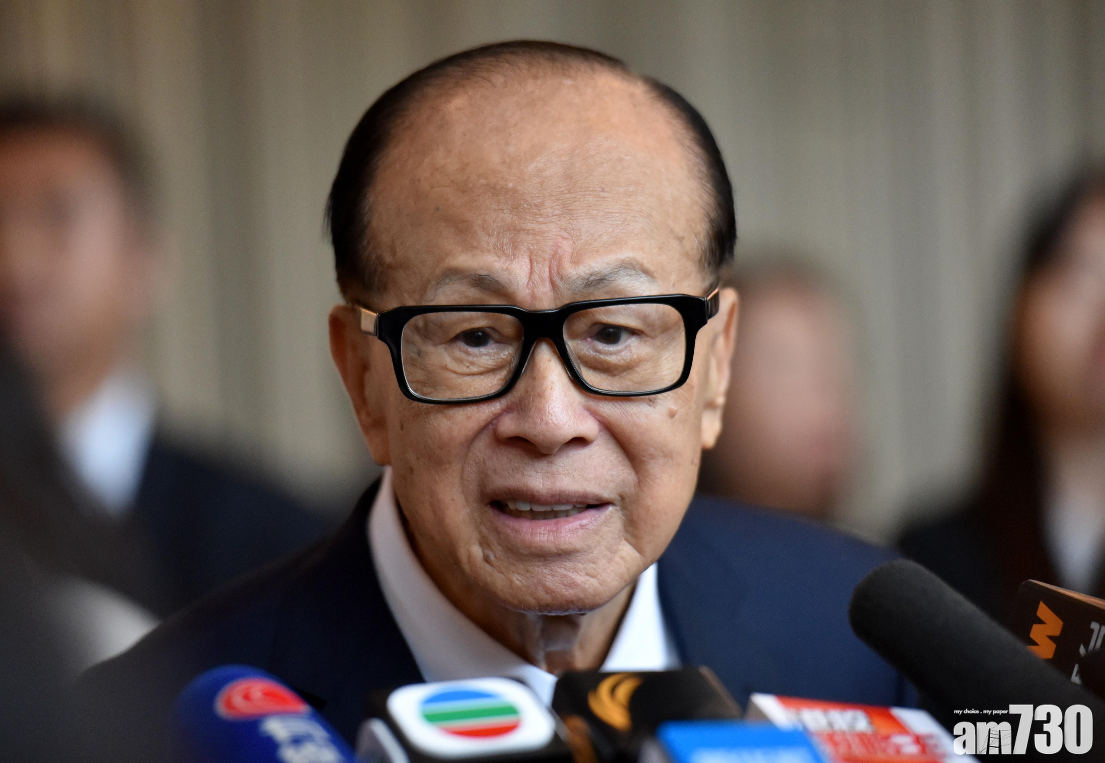 李嘉誠基金會加碼1,000萬元，共捐4,000萬元支援私家醫院接收非新冠病人。(資料圖片)