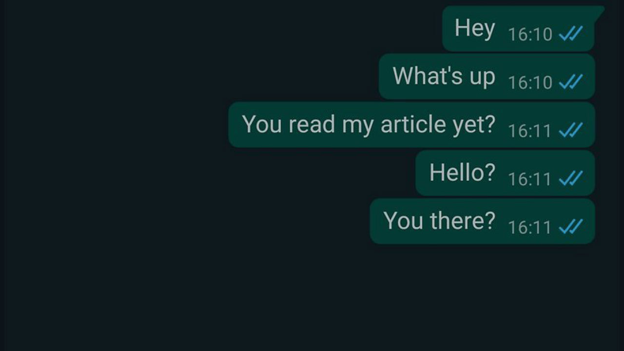 已讀不回是一種藝術