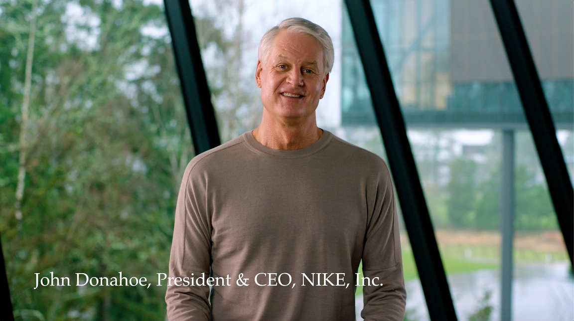 Nike集團總裁兼首席執行官John Donahoe表示：「Nike的故事一次次印證，一個共同的使命（Purpose）能產生巨大的影響力。從第一個50年到下一個50年，Nike的使命持續指引我們不斷前進。」