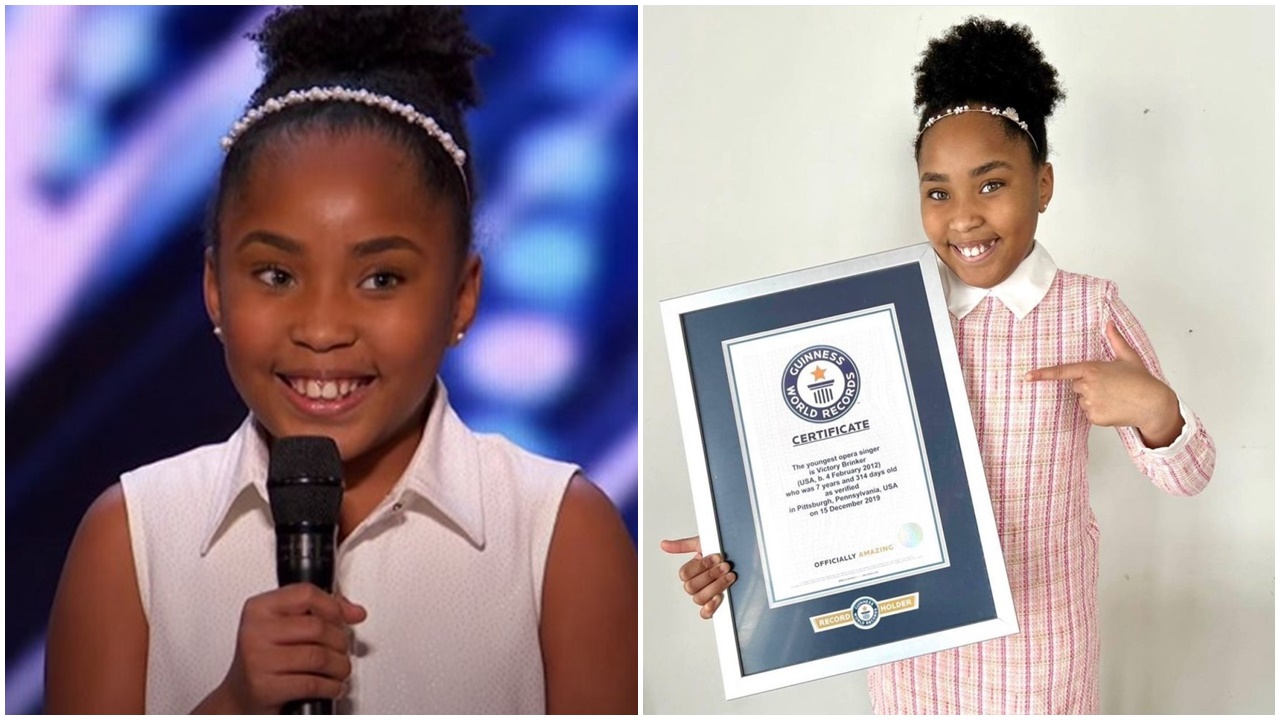 Victory Brinker以7歲之齡成健力士世界紀錄最年歌劇歌手。(網上圖片)
