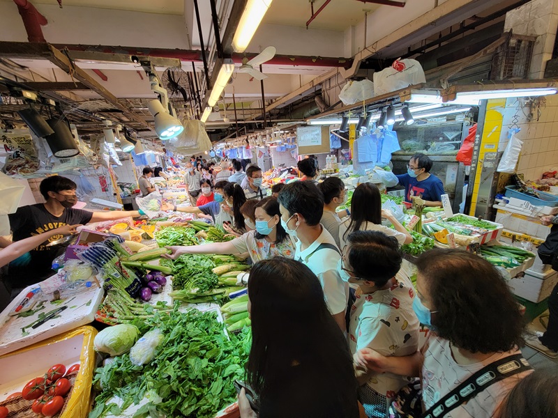 本港上月通脹升至1.6%，主要是疫情下菜價上升所致。(資料圖片)