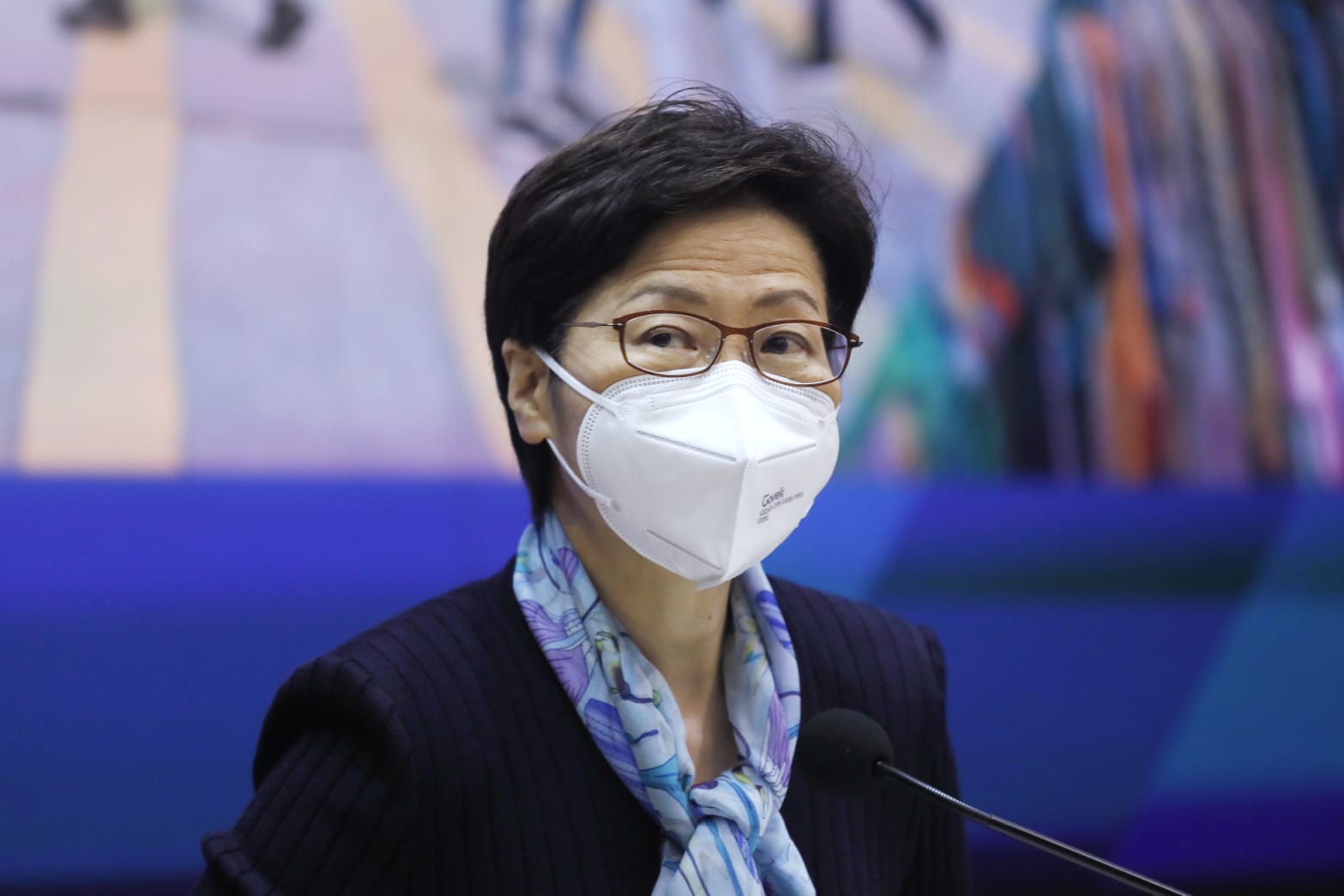 特首林鄭月娥。(林俊源攝)