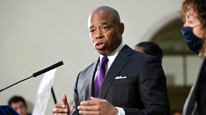 上任滿百日，紐約市長宣布確診新冠肺炎。(資料圖片)