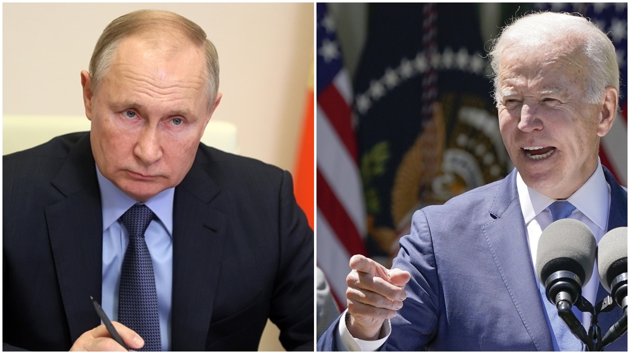 拜登簽署烏克蘭版租借法案，稱擔心普京無下台階。(資料圖片)