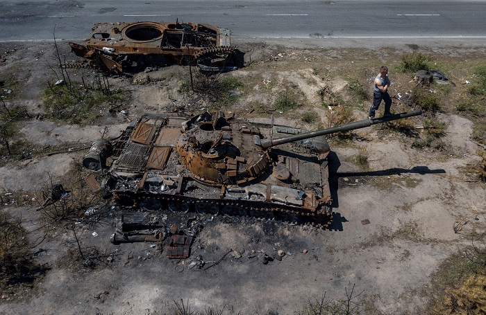 澤連斯基指和談需要俄羅斯撤出在烏克蘭的所有領土。(路透社)