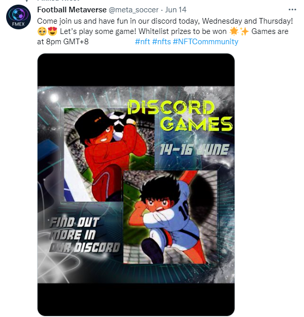 漫畫《足球小將》疑遭人盜用販賣NFT。(Twitter截圖)