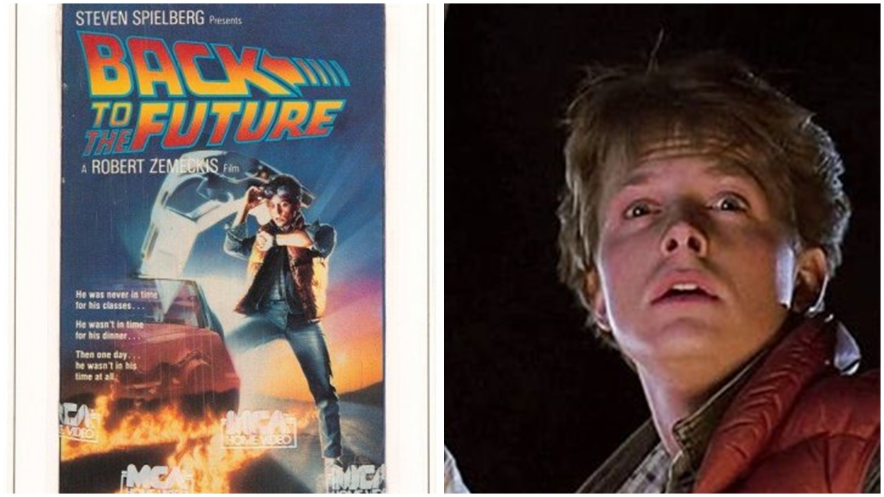 《回到未來》VHS拍賣以7.5萬美元成交，成史上最高成交錄影帶。(網上圖片)