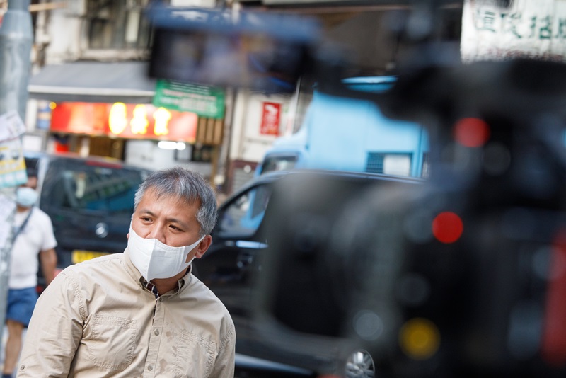 早前曾表示「不會積極尋求連任」的陳朗昇，競逐連任記協主席。(資料圖片)