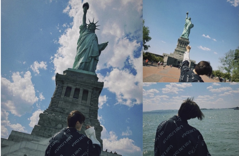 姜濤親往姜糖飛機應援點打卡  模仿自由女神舉火炬興奮到頭亂亂了