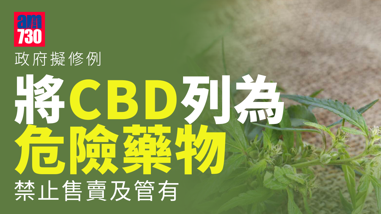 政府擬今年修例禁售大麻二酚CBD產品