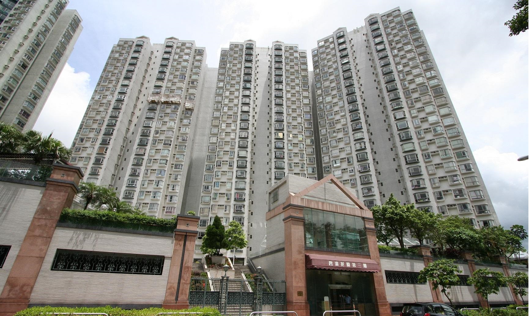 沙田碧濤花園3座中層E室新近易手，單位實用面積773方呎，三房套戶間隔成交價875萬元，業主持貨約15年，帳賺1.5倍離場。(資料圖片)