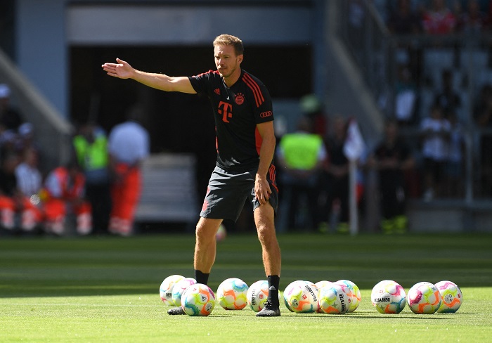 拜仁主帥尼古士文對巴塞的轉會行為感到困惑。(路透社)