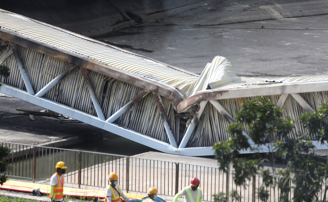 中電︰未確定電纜橋起火成因