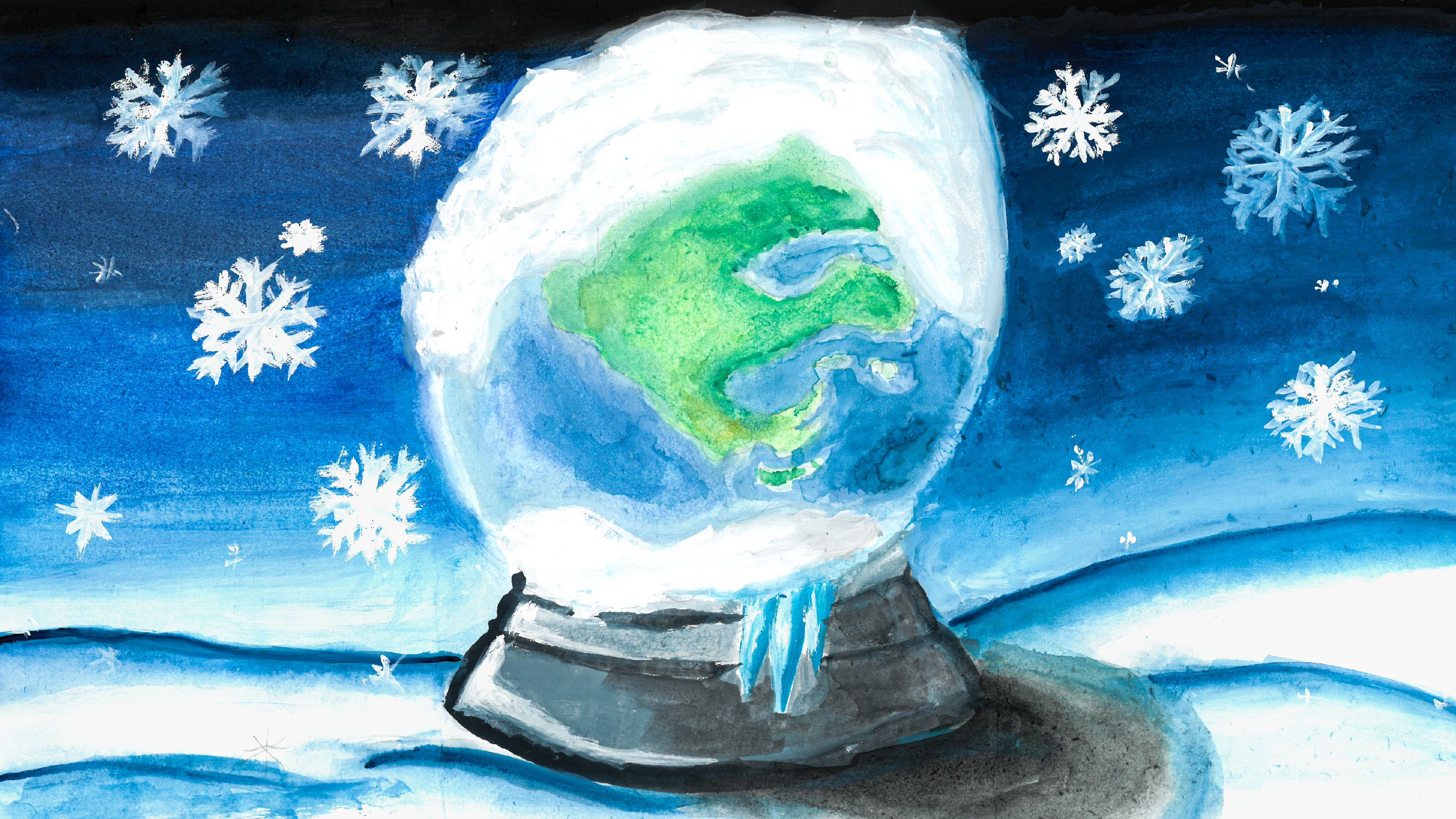 來源：廠商會蔡章閣中學 3D 魯山宏 KUNWAR Roshan同學 題目：Snowball Earth