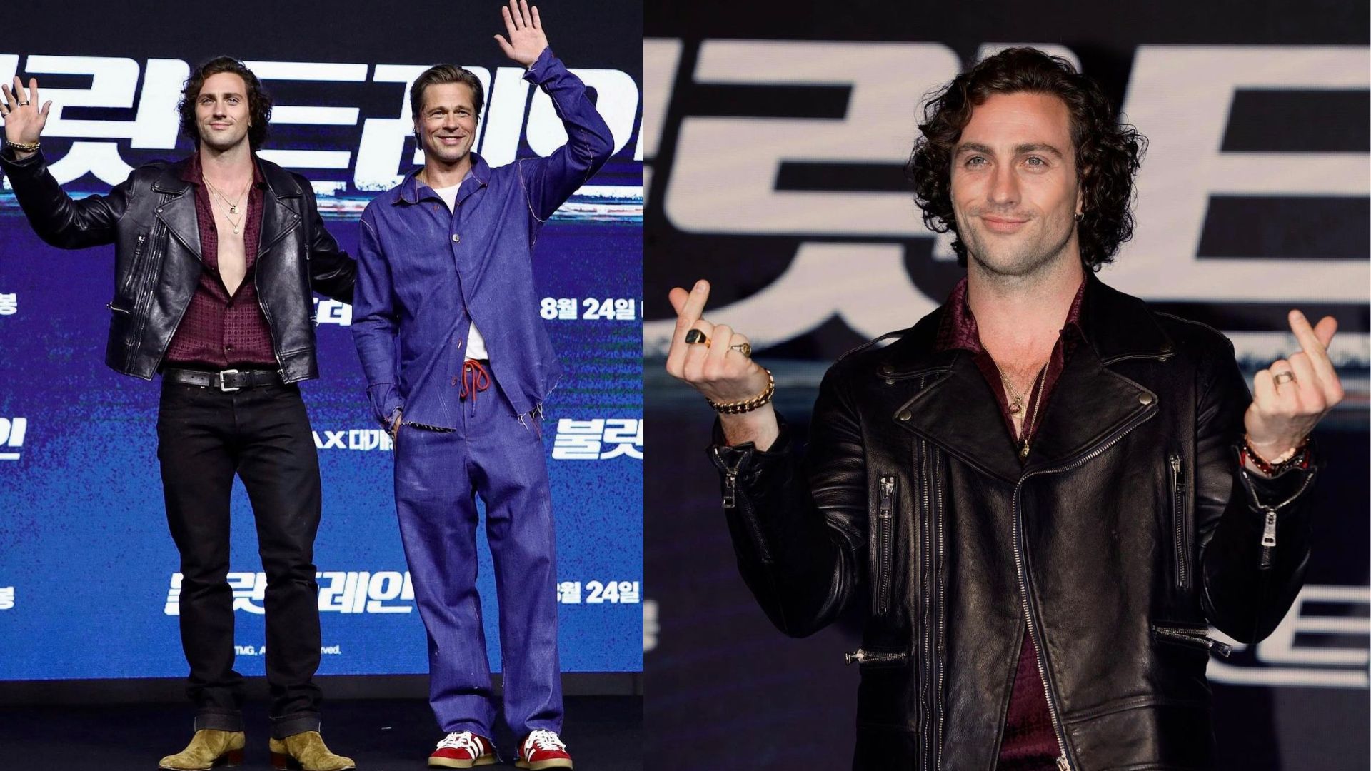 畢彼特抵首爾宣傳《殺手列車》 阿倫泰勒約翰遜扮韓星派心心