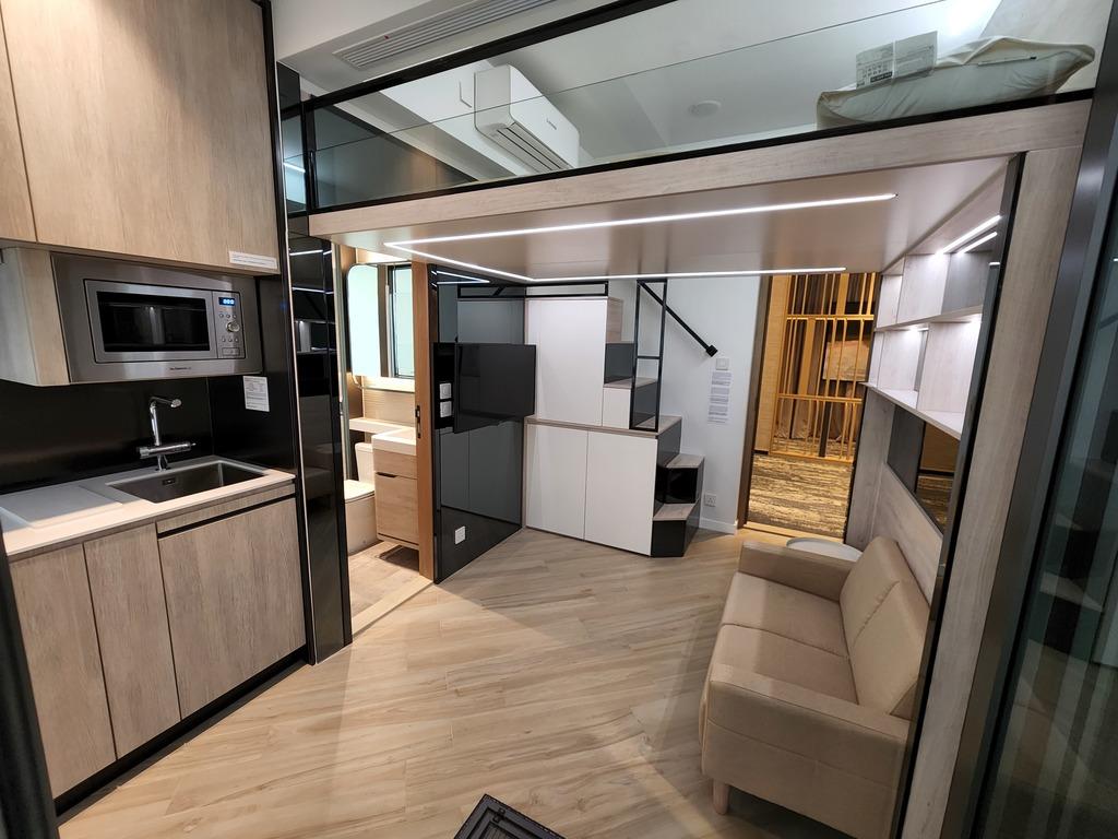 仲量聯行預期今年將有近1,700個納米樓(實用面積不大於215方呎)落成，幾乎是2021年的3倍，並預計納米樓樓價將受壓。(圖為旺角新盤雋薈開放戶示位)