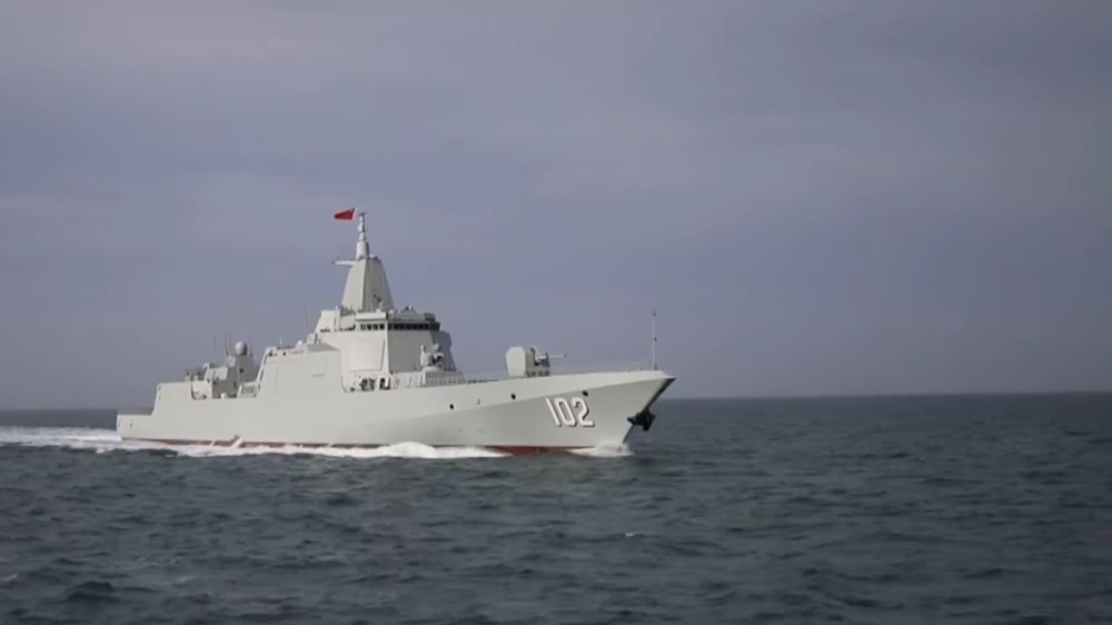 解放軍今明兩日在南海部分海域進行軍事訓練。(微博截圖)