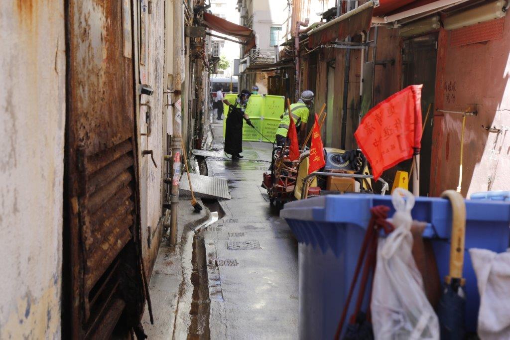 後巷清潔政府打擊衛生黑點計劃