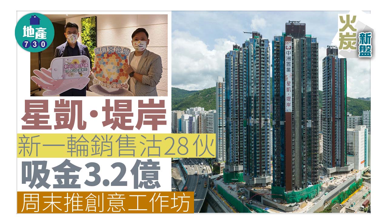 火炭新盤｜星凱．堤岸新一輪銷售沽28伙 吸金3.2億 周末推創意工作坊