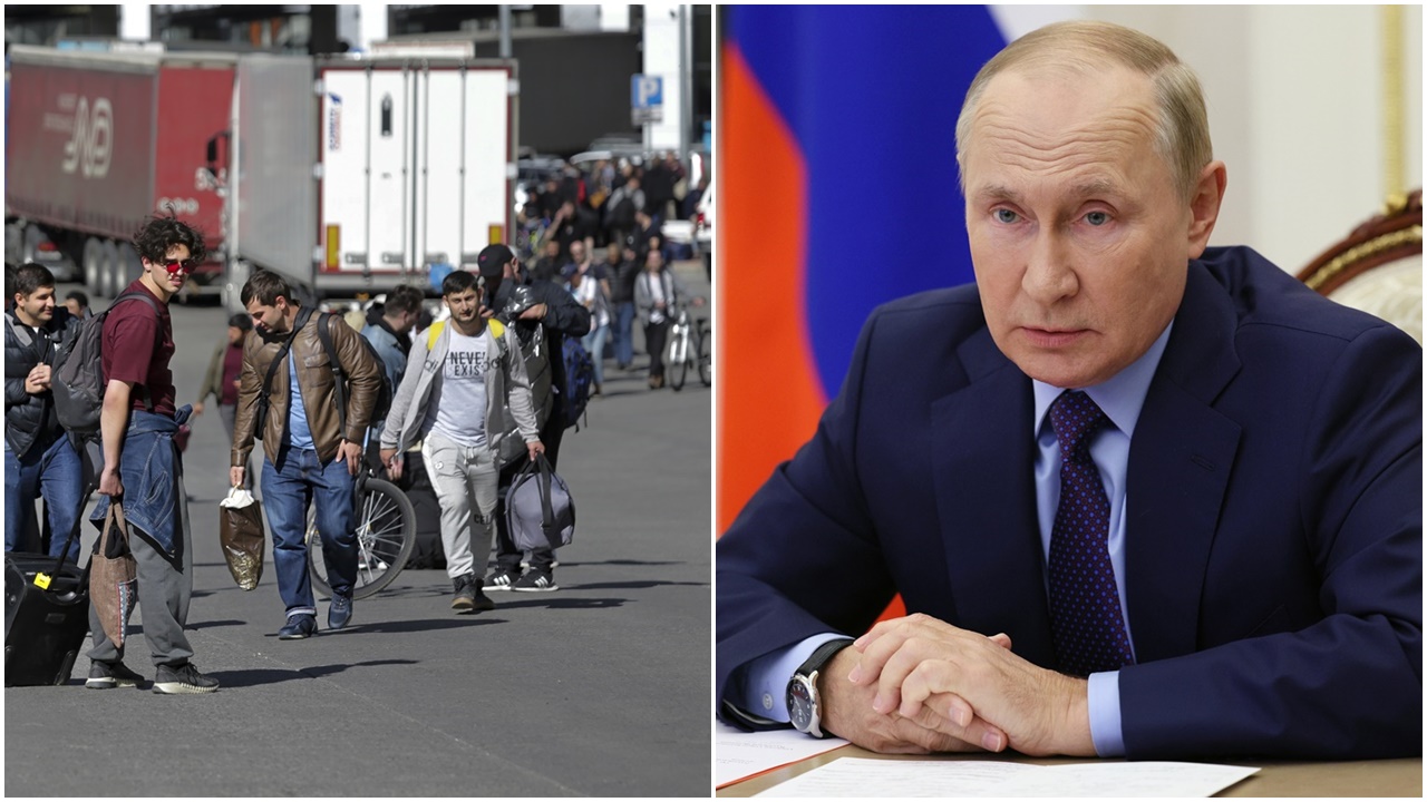 白宮：普京掀戰爭不得民心，歡迎俄人來美尋求庇護。(AP)