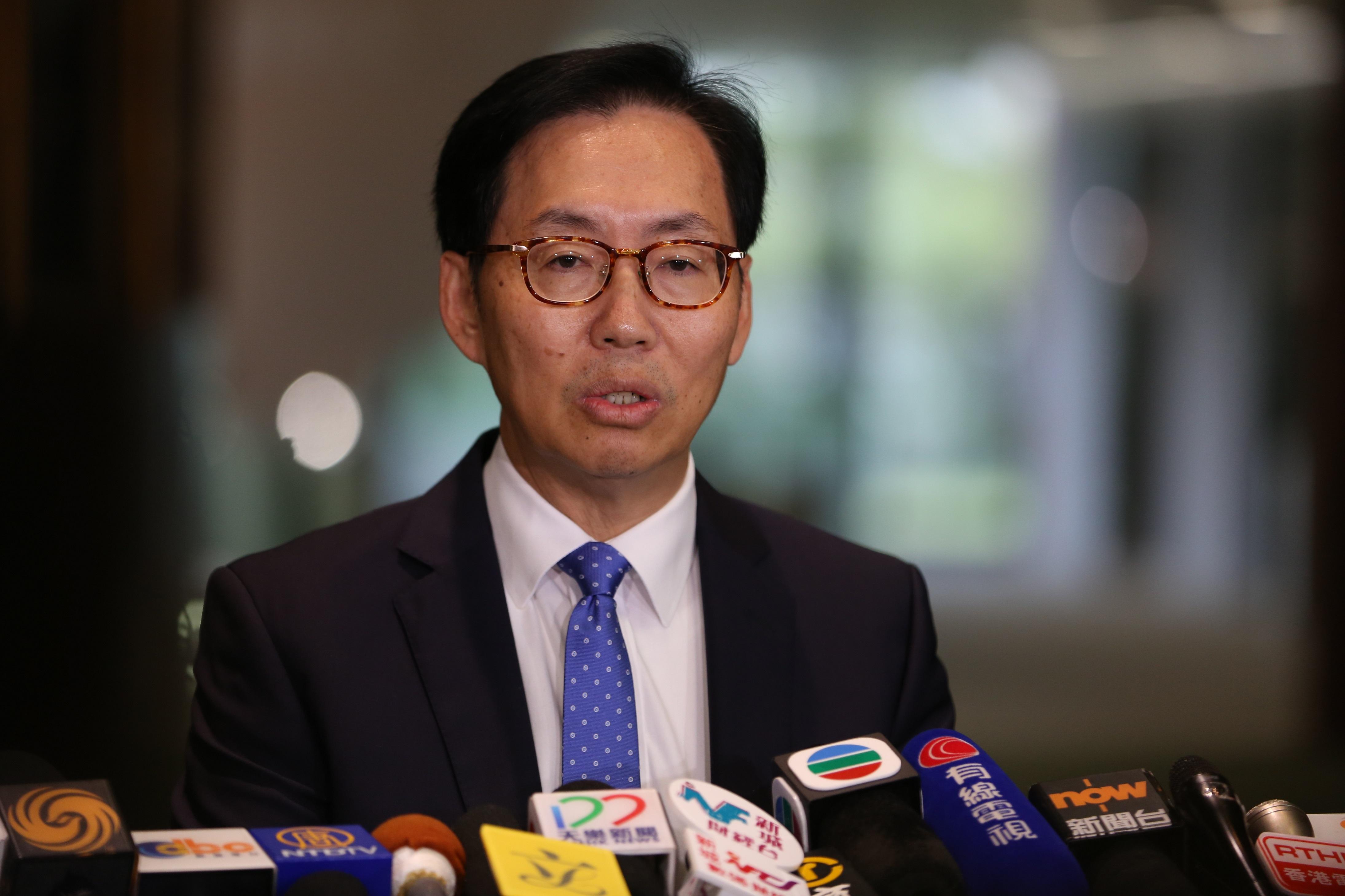 陳健波核酸檢測初步呈陽性。(資料圖片)