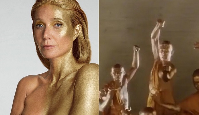 桂莉芙塗金身慶生 網民：似《食神》十八銅人