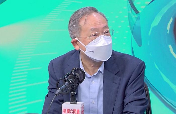 黎棟國出席港台節目訪問。(港台截圖)