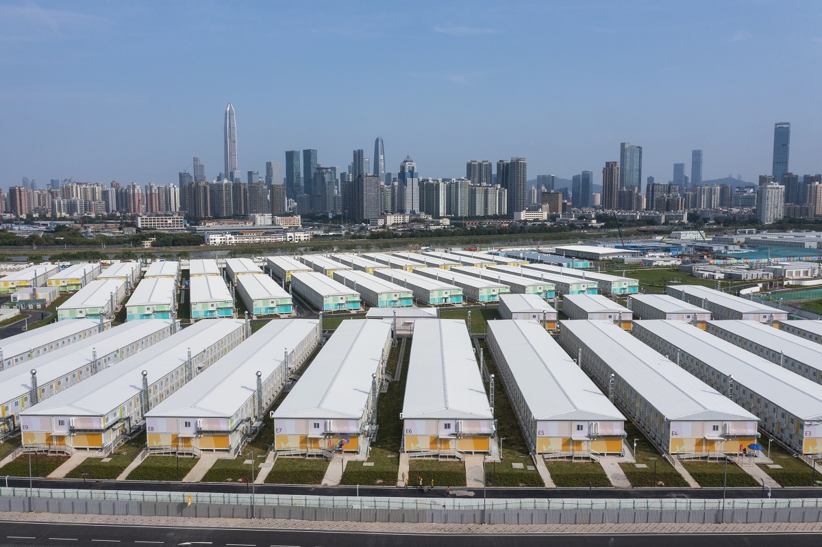 落馬洲河套區社區隔離設施早前有傳是推行「逆隔離」的選址。(資料圖片)