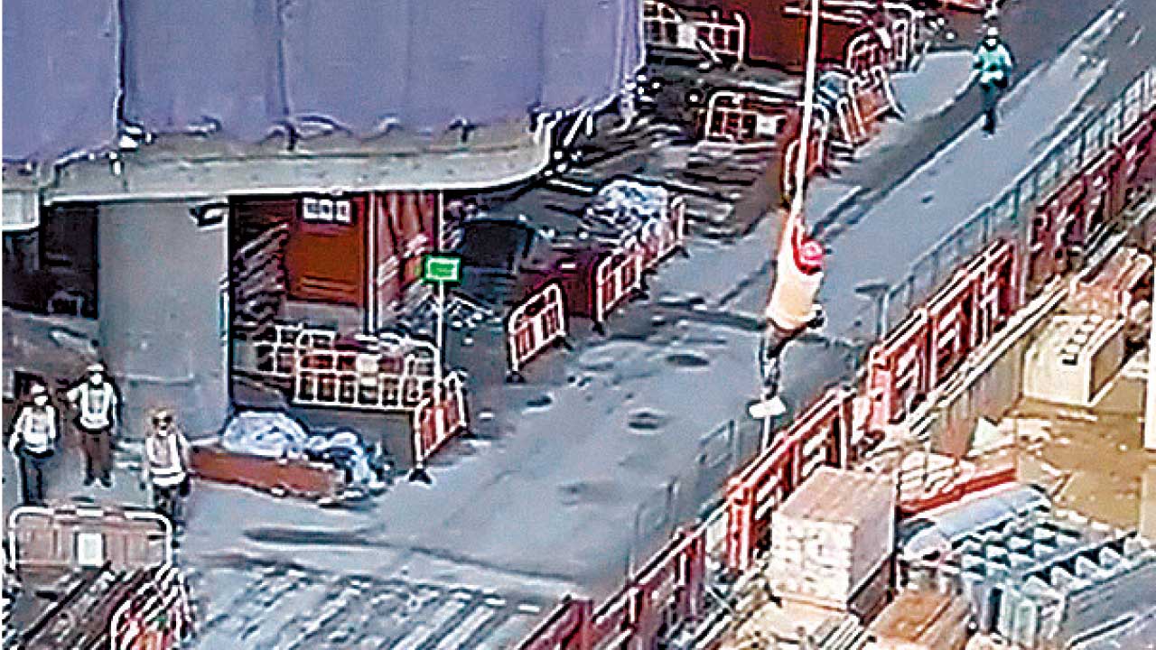 白石角地盤男工驚險半天吊 脚纏繩索飛墮鋼筋堆骨折