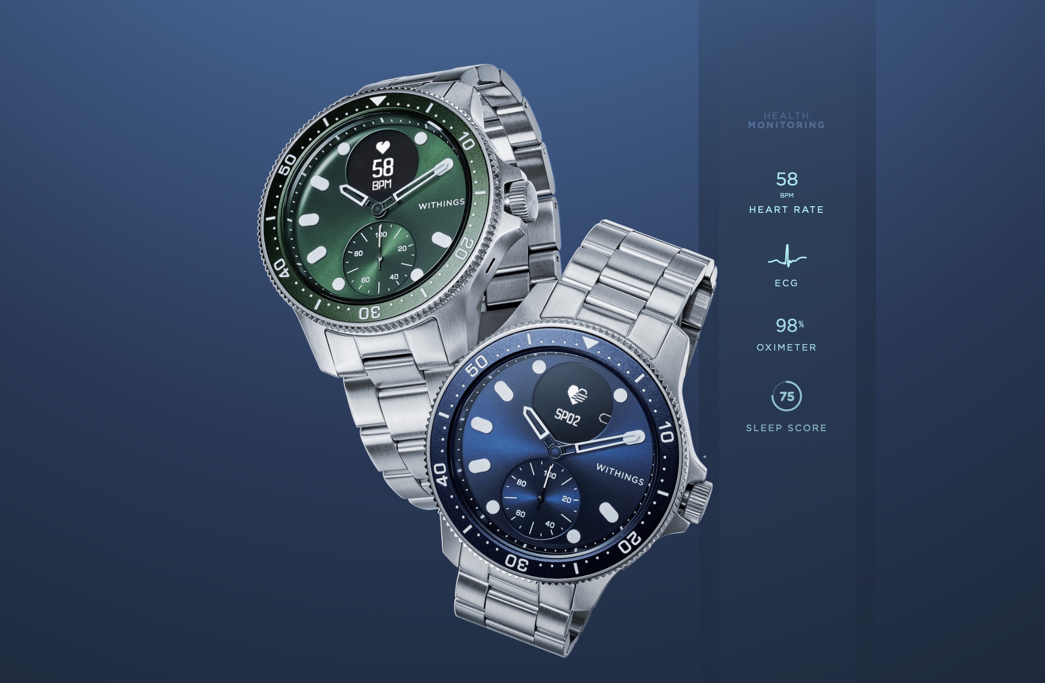 智能腕錶丨潛水錶面設計 檢測房顫 記錄最大攝氧量 專業級ScanWatch Horizon