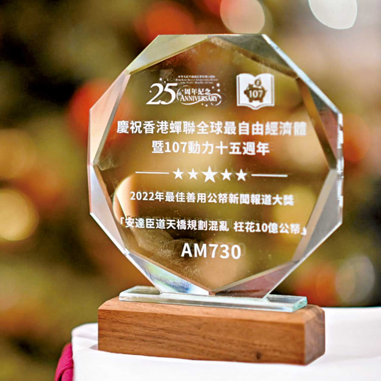 am730獲2022年最佳善用公帑新聞報道大獎