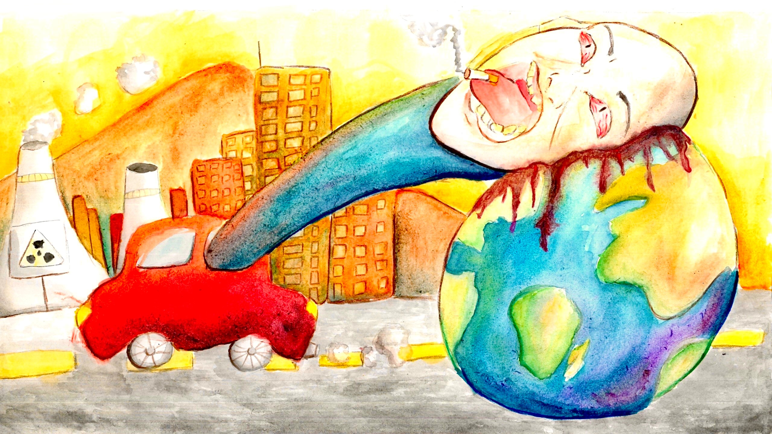 來源：廠商會蔡章閣中學 4C 潘恩希 PUN Panida Munsomjai同學 題目：複製地球