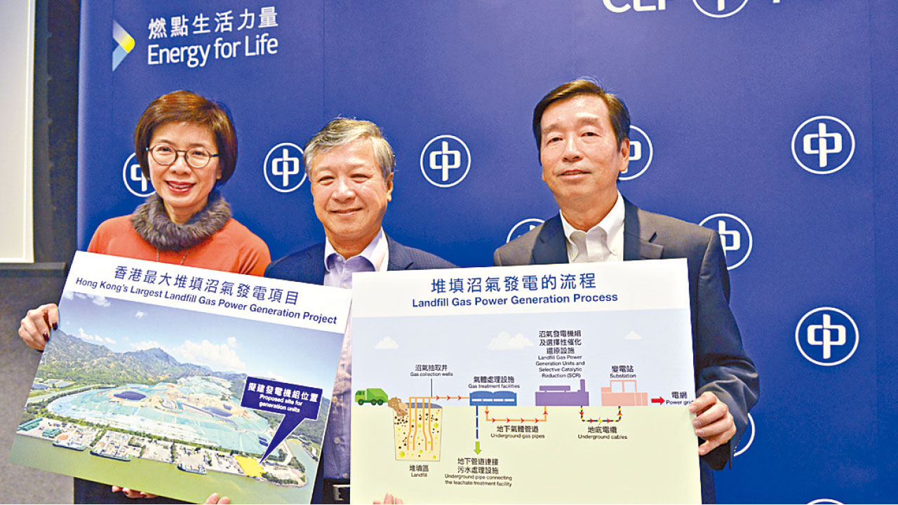 擬稔灣堆填區設廠 中電建全港最大沼氣發電