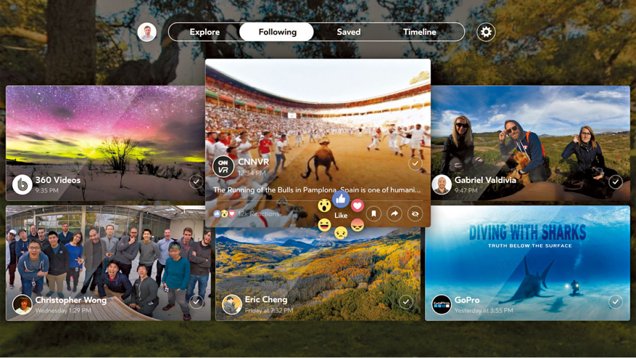 Facebook推虛擬實境專用程式