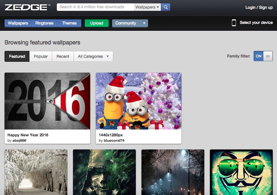Zedge 下載免費鈴聲及桌布