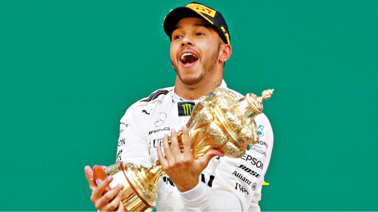 咸美頓F1英國站第五度稱王