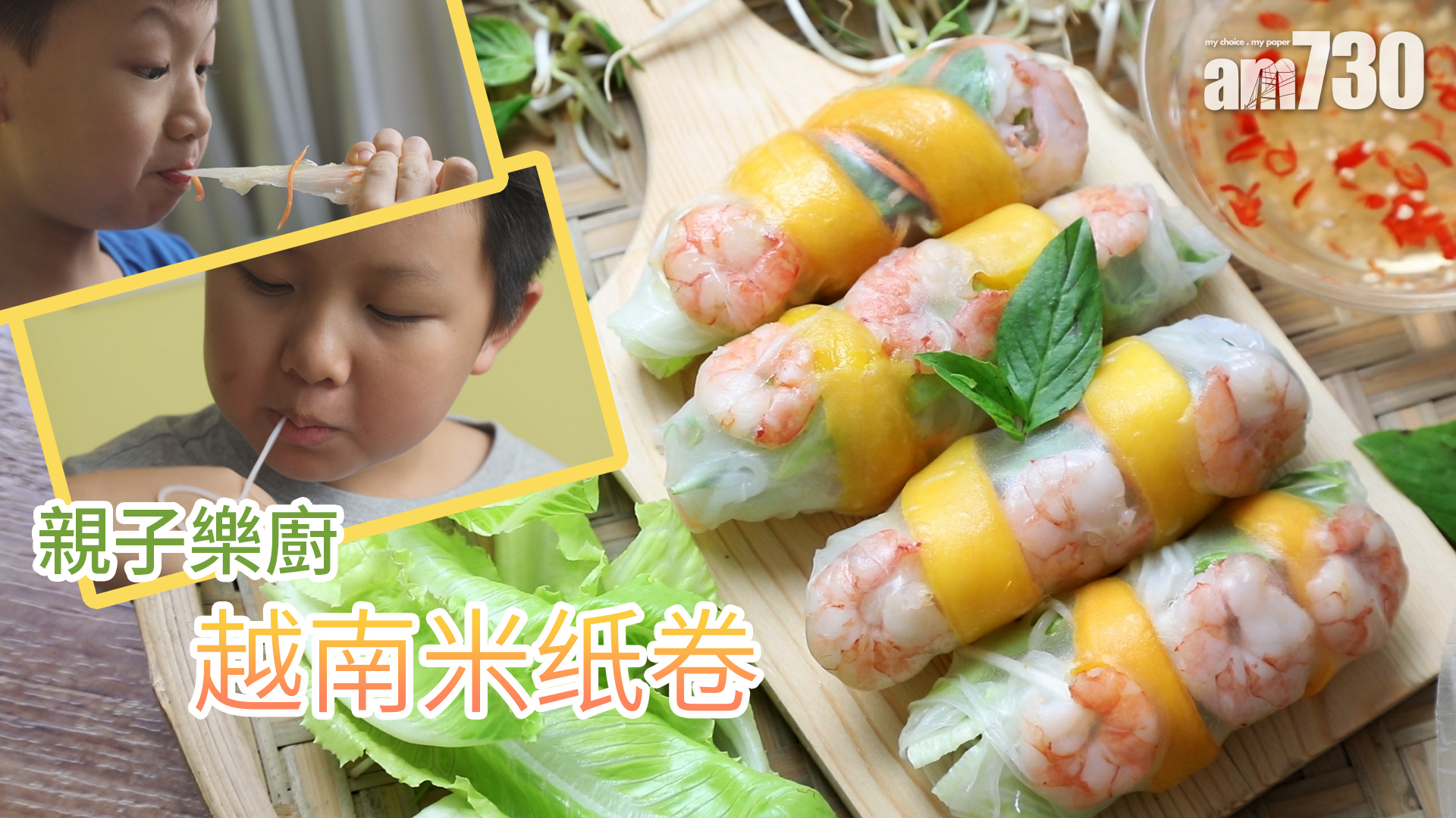 酸甜甜的越南米紙卷