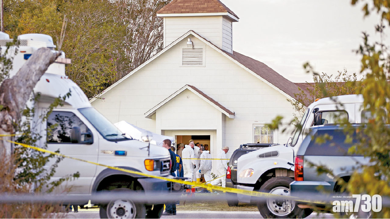 掃射小孩孕婦 德州槍手血洗教堂26死