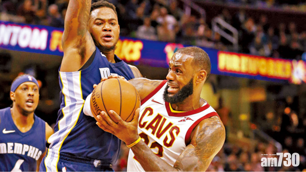 占士完場前獨取7分 騎士擒灰熊獲11連勝