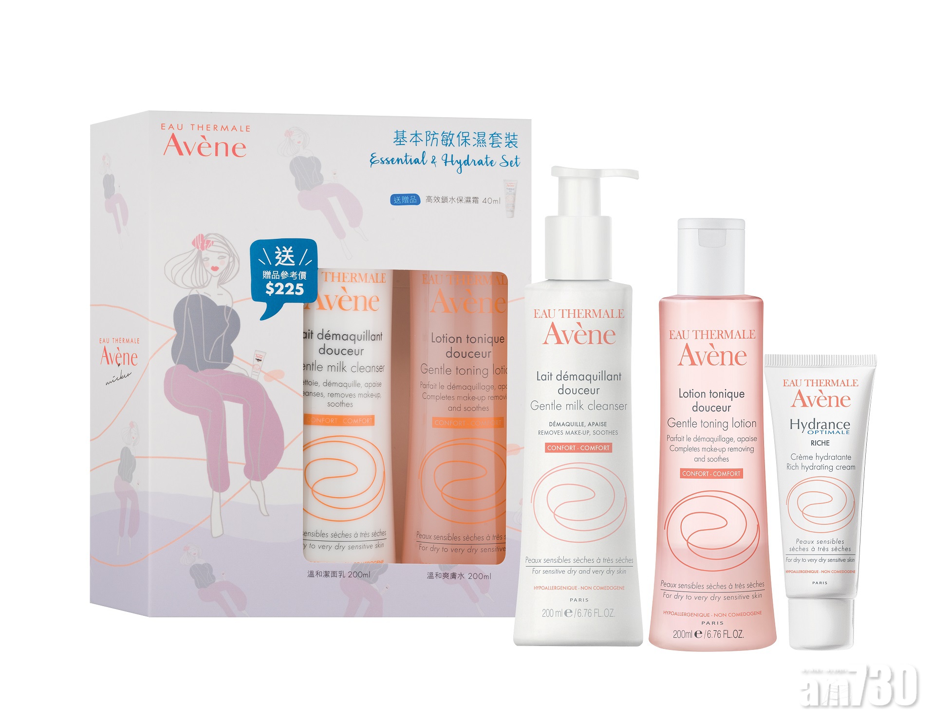 Avène x Mickco 聖誕套裝 