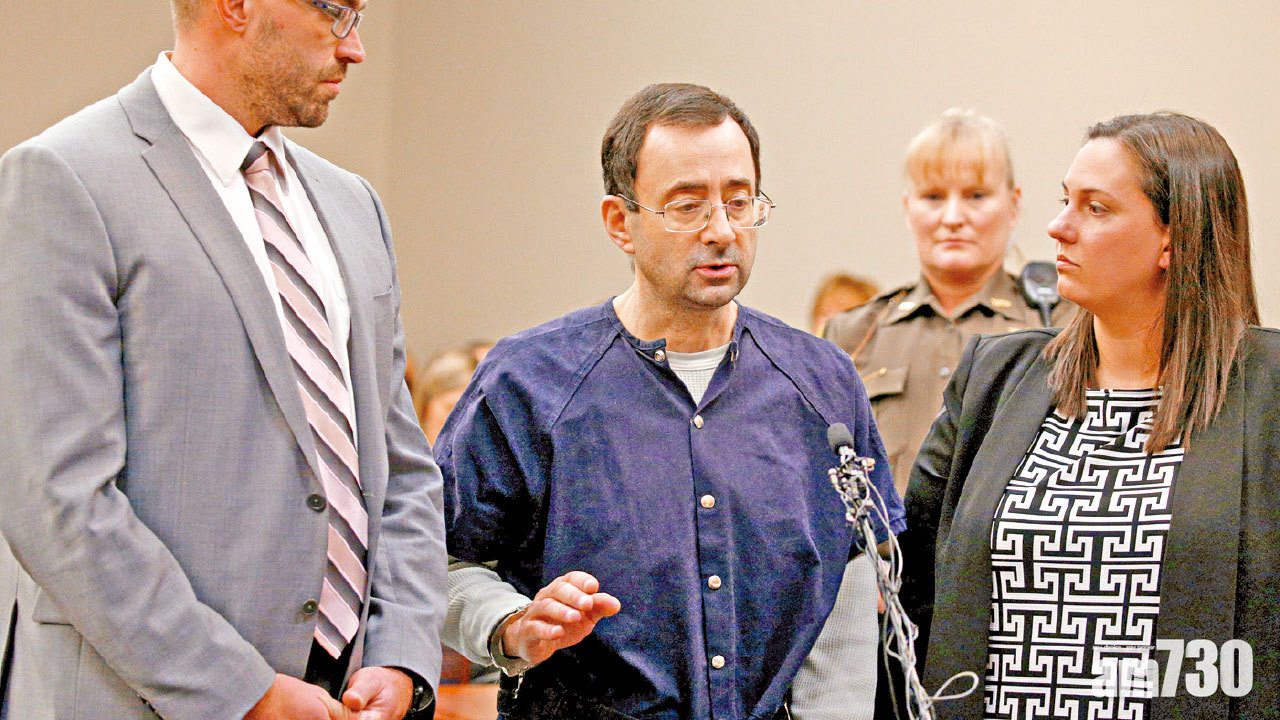 法官：剛簽署你的死亡證  美體操隊醫性侵判囚175年