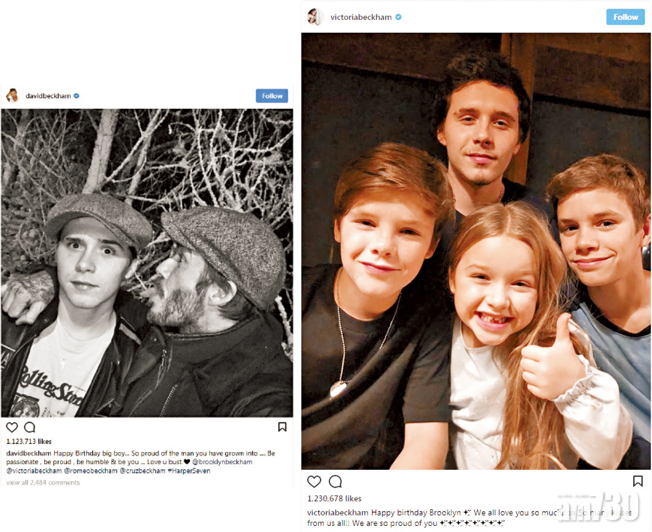 Brooklyn 19歲生日 Victoria飛紐約慶祝