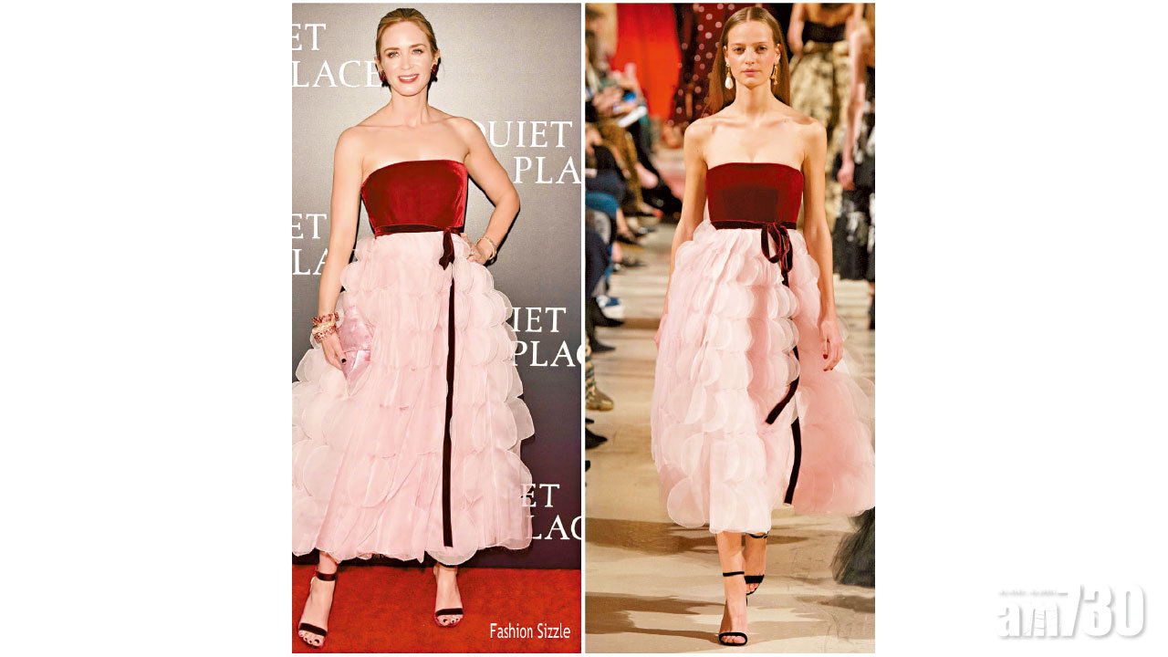 艾美莉少女紗裙現身首映