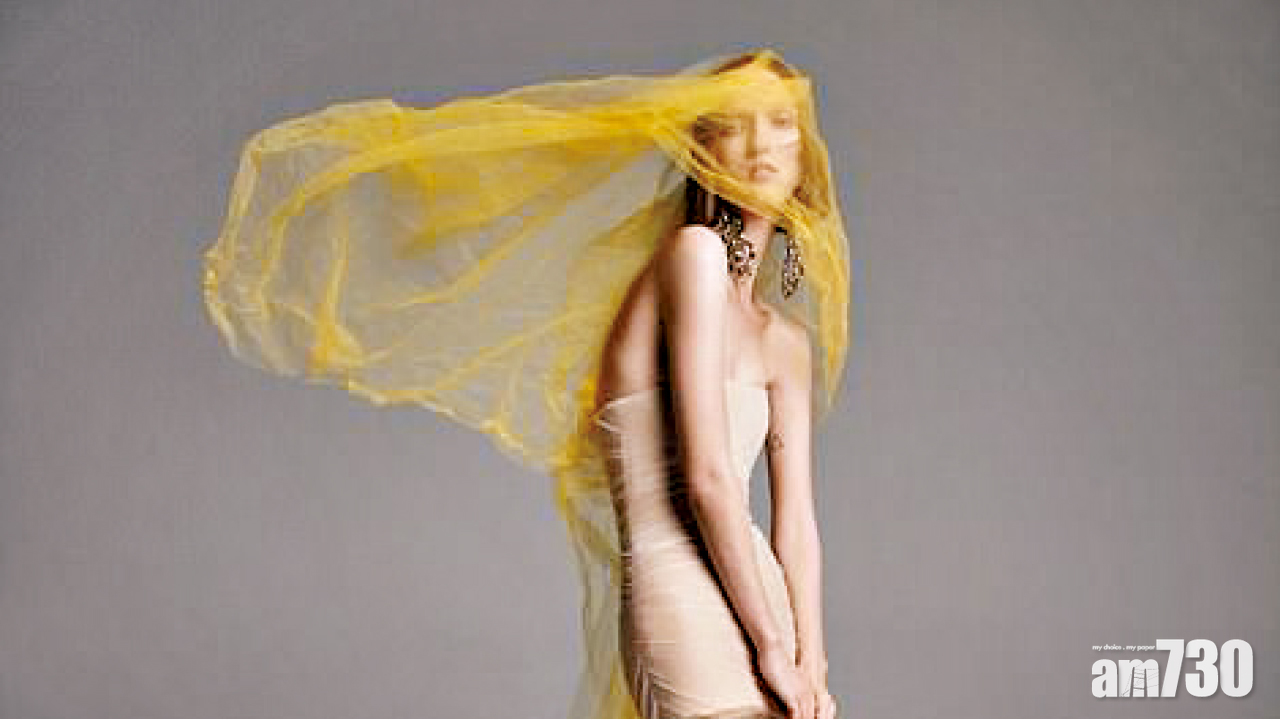 飛喱士 走珠片  裸色婚紗破傳統