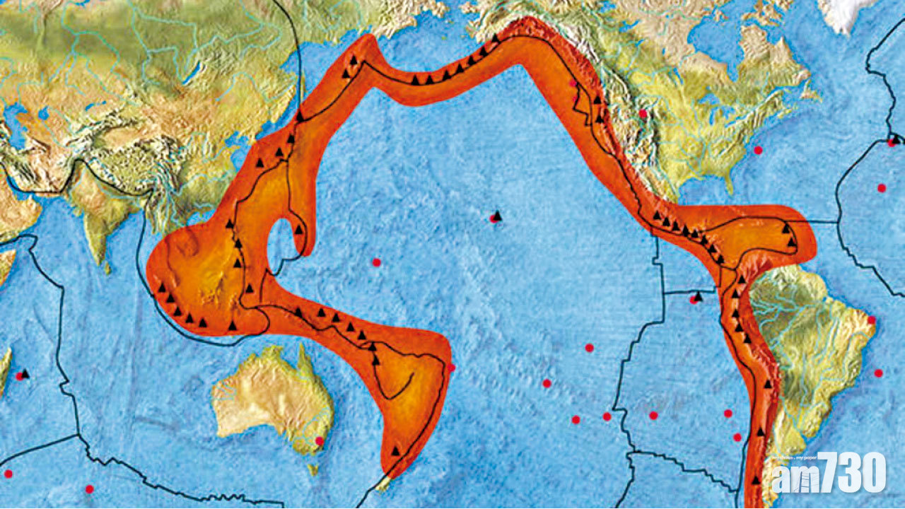 日本位處「火環帶」致天災頻繁