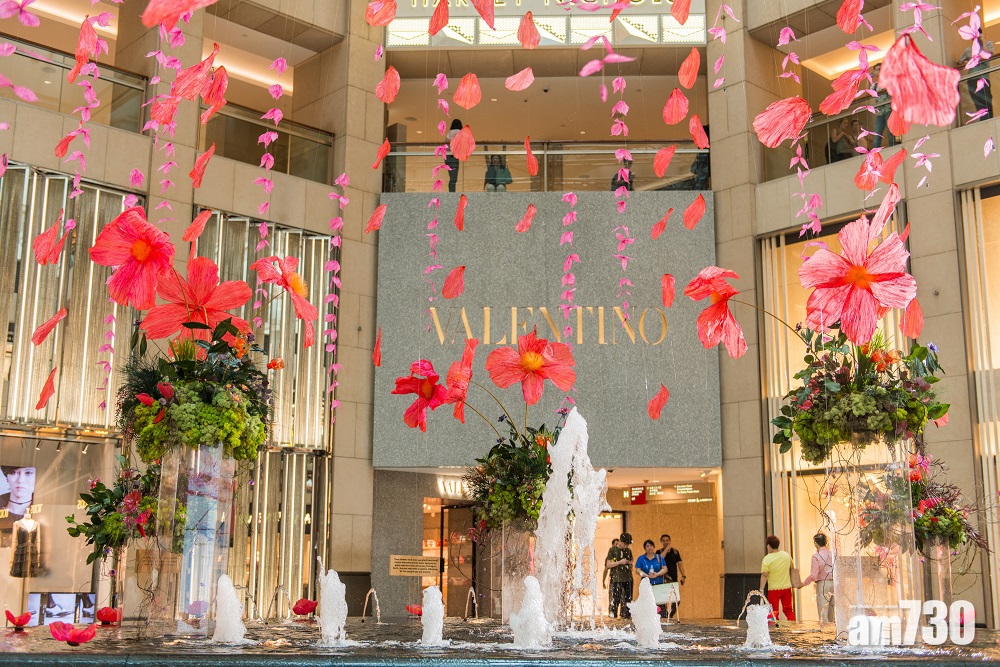 【美之裝置】置地廣場賞法國花卉藝術裝置