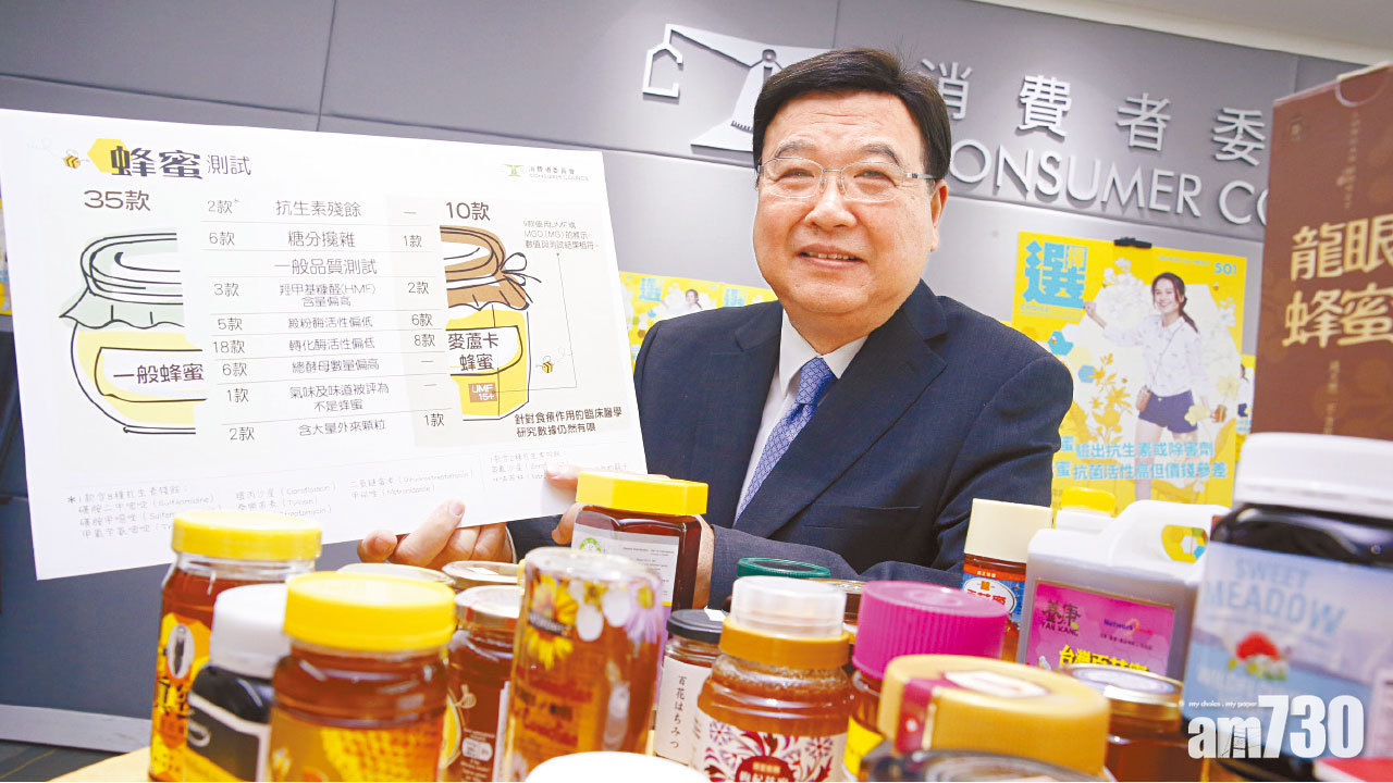 蜂蜜大檢測 2款含致癌抗生素 11款有殘餘除害劑