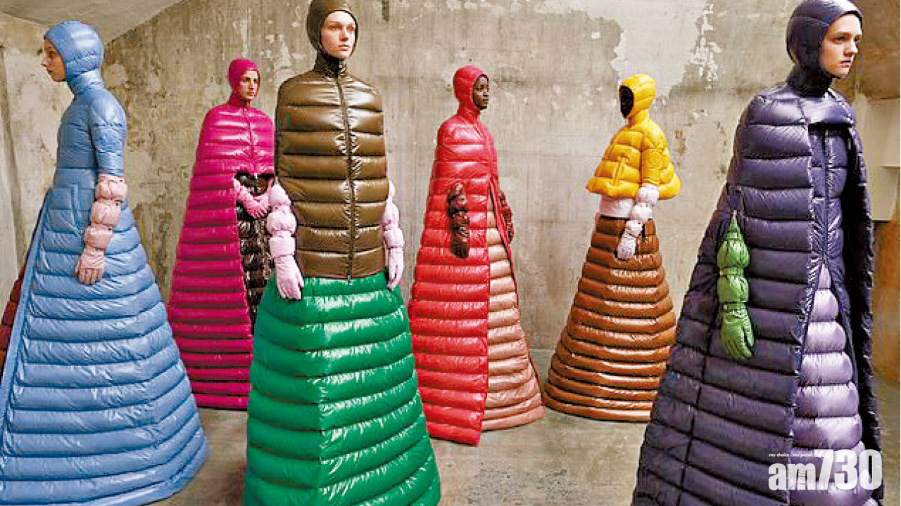 羽絨晚裝震懾ball場