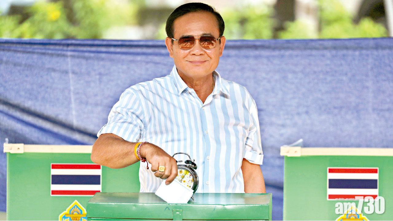 軍事政變後首大選  親他信黨撼巴育得票接近